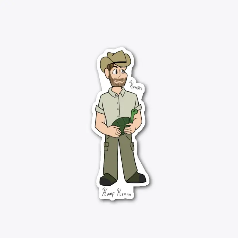 Cartoon Kenan Die Cut Sticker