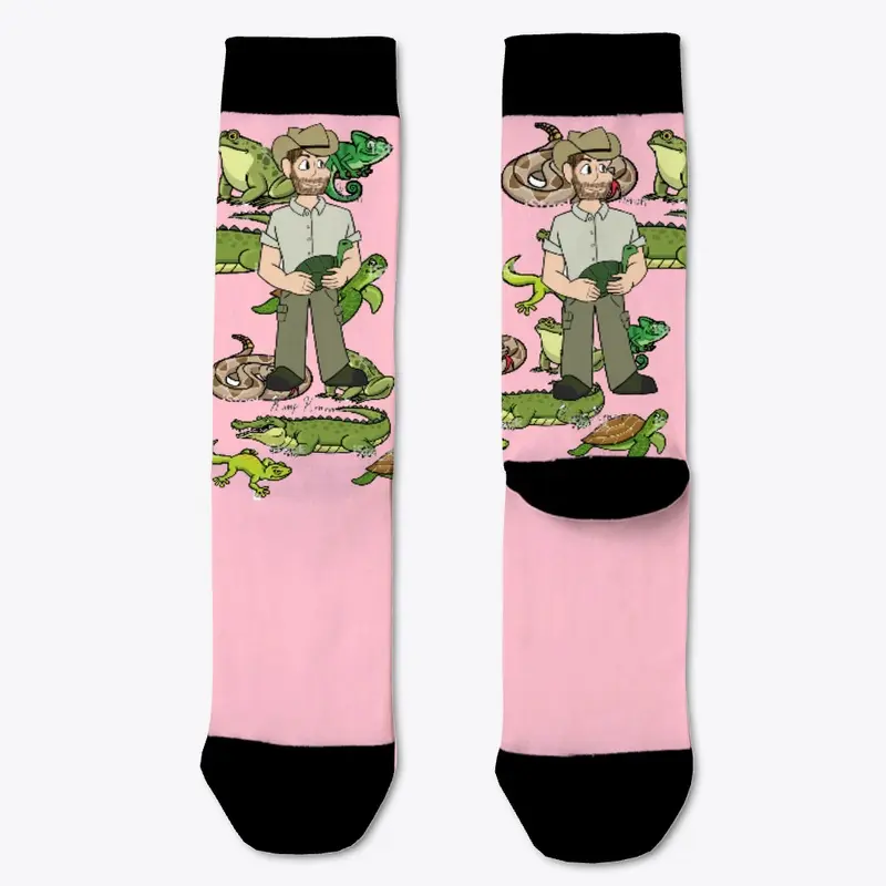 Kamp Kenan Cartoon Reptile Socks